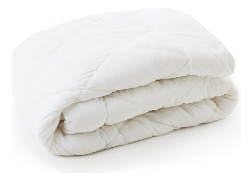 Set 7 Pz King Size Edredón Con Sábanas Y Fundas Premium Blanco Liso