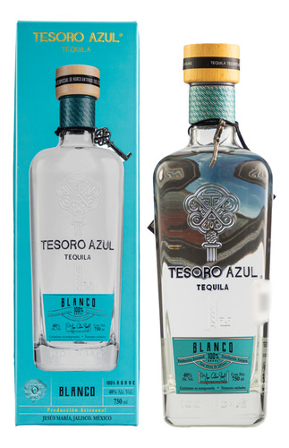Tequila Tesoro Azul Blanco 750 Ml