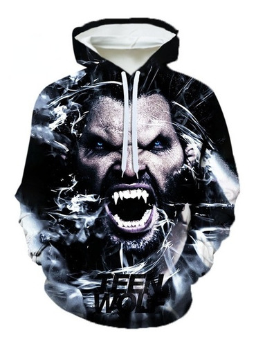 Sudadera Con Capucha Impresa En 3d De Teen Wolf De La Serie