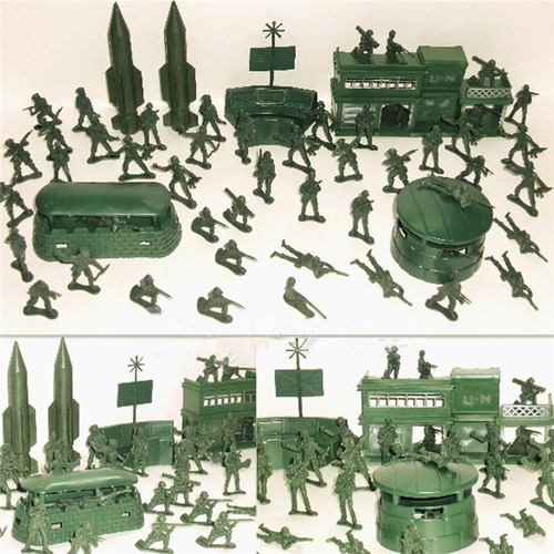 Set De Juego De 56 Piezas Con Base De Misiles Militares Toy
