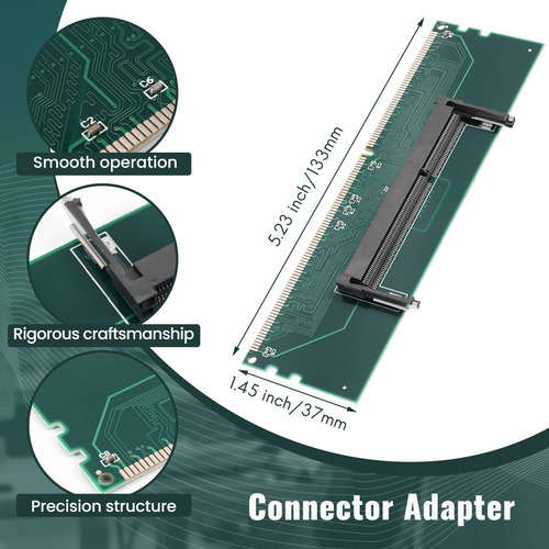 Conector Ada De Memoria Ram So-dimm Para Computadora De Escr