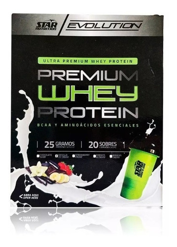 Whey Protein Pack 20 Sobres X 30 Grs Star Nutrition