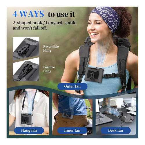 Tpsofy Clip Portable Portable En Vento, Cinto Mah Can Con De