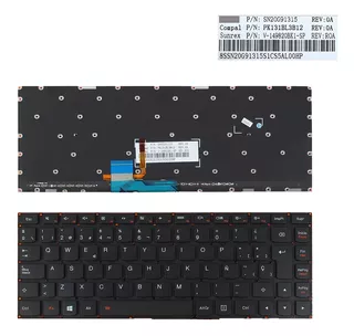 Teclado Lenovo Ideapad Yoga 700-14isk Negro