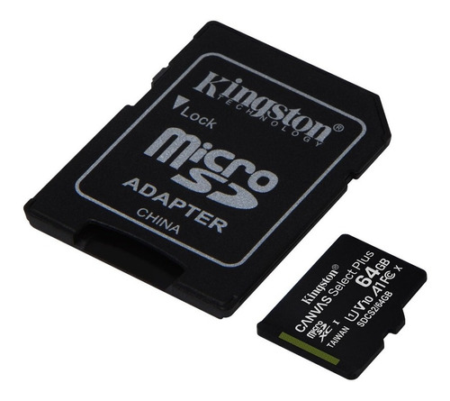 Tarjeta Micro Sd 64gb Kingston Canvas Select Plus - Saletech