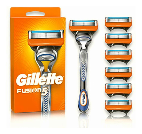 Gillette Máquina Para Afeitar Fusion5 Recargable + 6