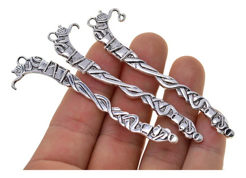 20pcs Metal Bookmarks Book Hooks Retro Abalorios