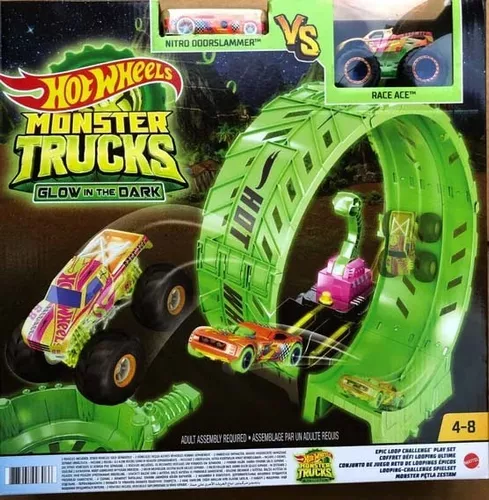 Pista Hot Wheels Looping Monster Truks - Mattel - Pistas