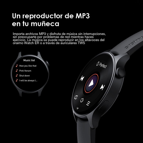 Reloj Inteligente Oraimo / Smart Watch Er Osw-42 Negro