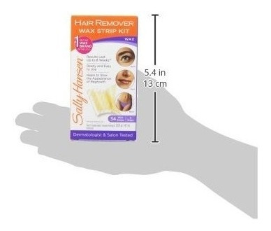 Sally Hansen Depiladora Cera Strip Kit Para La Cara, Las Cej