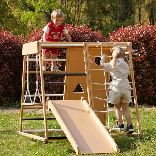 Gimnasio interior de la selva, juguetes de escalada para niños pequeños,  juguetes de escalada para niños pequeños, juego de escalador con tobogán