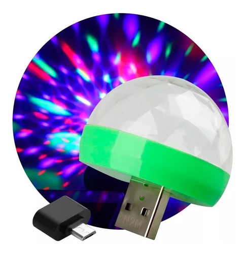 Luz Lampara Original Bola Boliche Audio Ritmica Celular Usb
