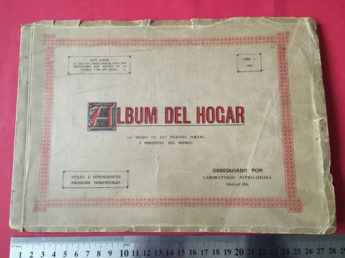 Álbum Del Hogar Poesía Prosas Recetas De Cocina Chile 1929
