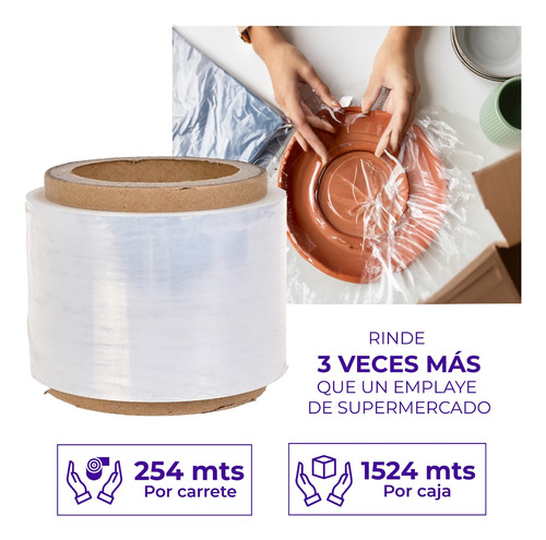 Rollo De Emplaye Playo Pelicula Estirable 8cm (3pul)