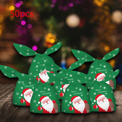 New! 50 Bolsas De Regalo De Navidad Para Regalo De Navidad