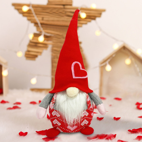 Muñeca Enana Decorativa Para El Día De San Valentín Que Bril