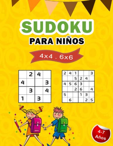 Sudoku Para Niños 4-7 Años: 200 Sudoku Infantil Con Solucion