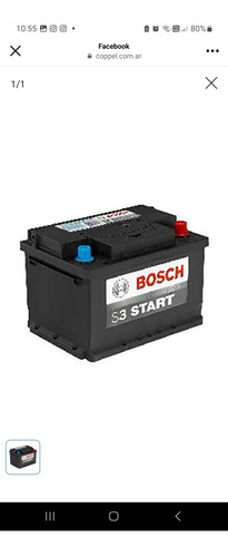 Bateria Bosch 12x65 Auto Gadoil-gas-nafta 1 Año De Garantia
