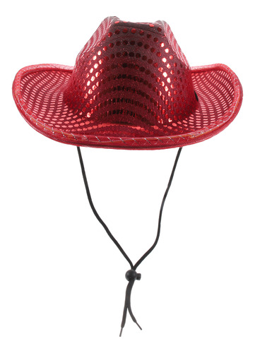 Sombrero De Vaquero Con Purpurina Led, Estilo Vintage, Sombr