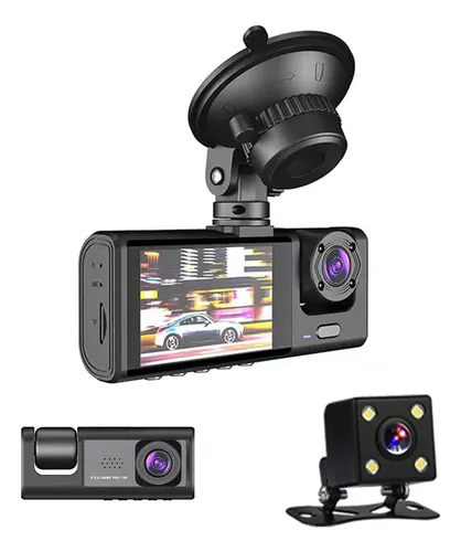 comprar Câmera Veicular Automotiva Carro Hd 1080p Dashcam 3 Lentes