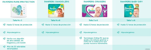 Pañales Pampers Baby Dry, Talla 6, 96 Pzs