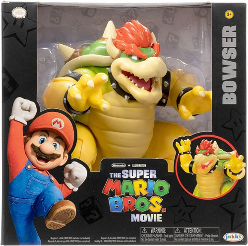 Figura De Acción Bowser The Movie Jakks Pacific Efecto Fuego