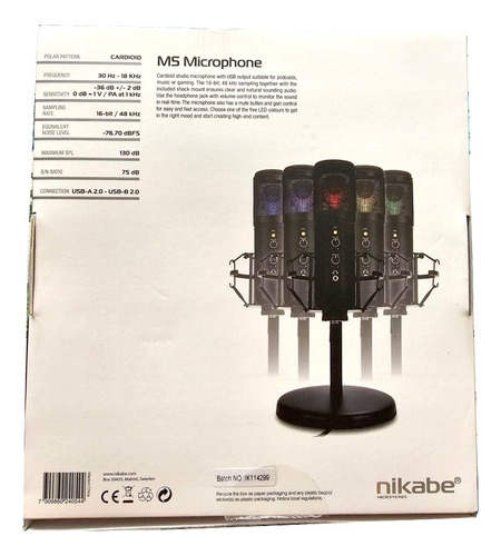 Micrófono De Estudio Nikabe M5 - Open Box