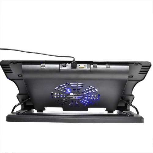 Base Refrigerante Para Portatil 1 Ventilador B180 Color Negro
