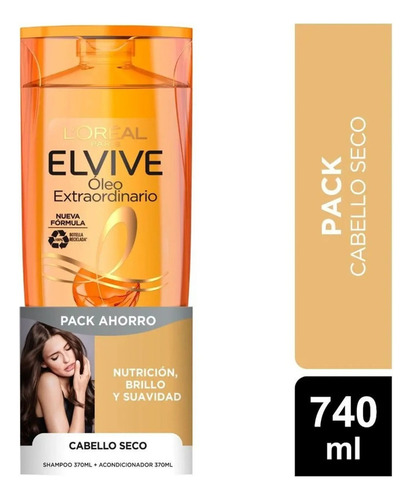 Pack Shampoo+acondicionador Oleo Extraordinario Elvive