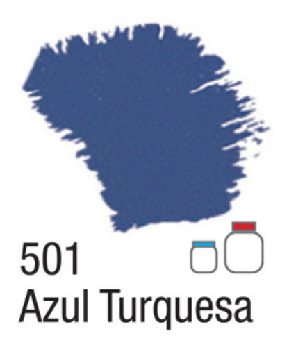 Tinta Acrílica Fosca Nature Colors 60ml Acrilex Cor Azul-turquesa