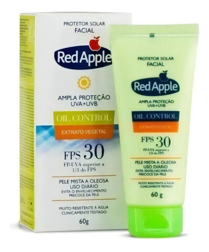 Protetor Solar Facial Red Apple Fps30 Mista/oleosa 60gr