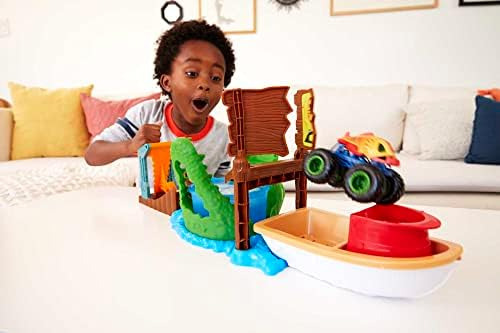 Hot Wheels Monster Trucks Color Shifters Play Set Pista Para