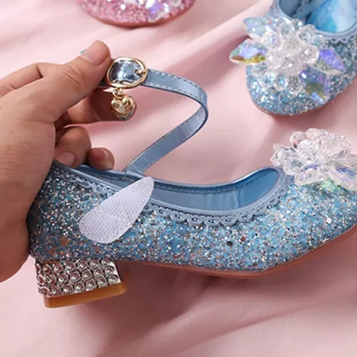 Zapatos Princesa For Niños Tacones Altos Cristal For Niñas