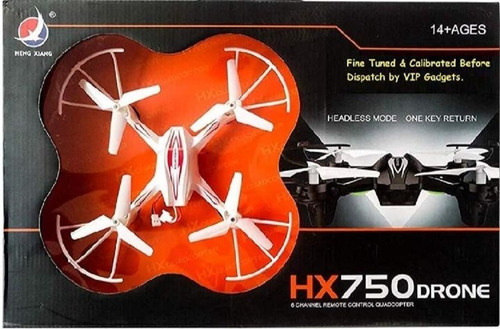 Drone Hx 750 Giró 360 Grados 6 Canales C/protector De Hélice
