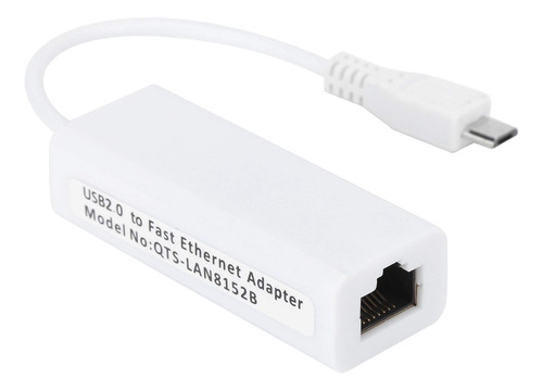 Adaptador Ethernet Usb2.0 Tarjeta Red Micro Usb Rj45 Para Pi