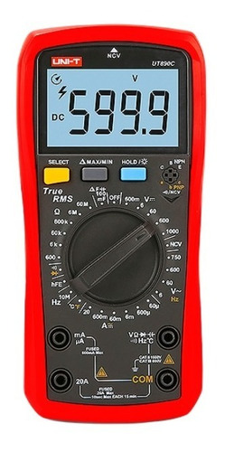 Multímetro Digital True Rms Uni-t Ut890c Capacidad Temperatu