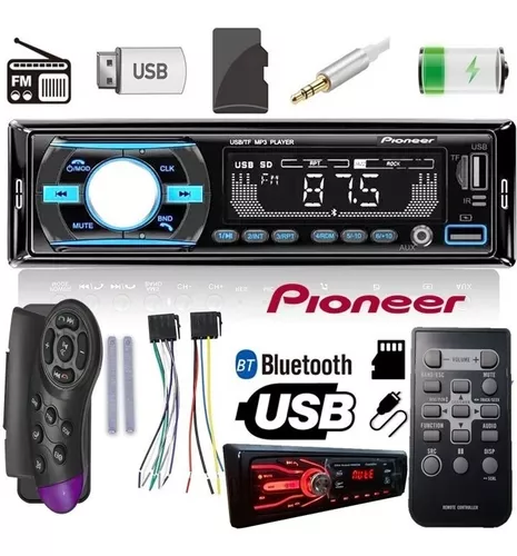 Frente terminar bicapa Reproductor Pioneer Bluetooth De Carro Mp3 Usb Radio Pioneer | MercadoLibre