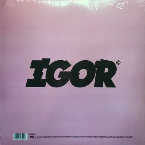 Tyler The Creator - Igor Lp Acetato Vinyl Nuevo Sellado