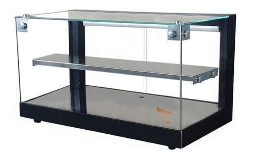 Vitrine Fria Beta 62cm Preta Dupla Com 12 Gelo-x - Omega Cor Preto 110V/220V