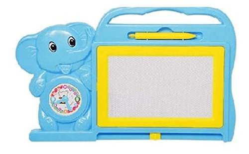 Quadro Mágico Lousa Infantil Educativo Elefante Azul Dm