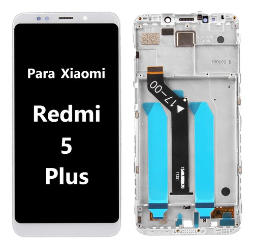 Para Xiaomi Redmi 5 Plus Pantalla Táctil Lcd C/marco Blanco