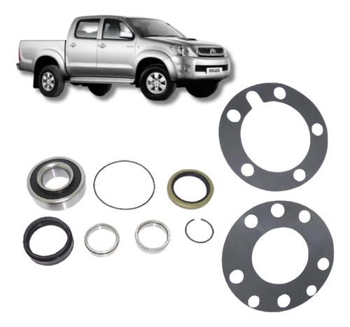 Kit Rolamento Cubo Roda Traseiro Toyota Hilux 2.8 01 A 08