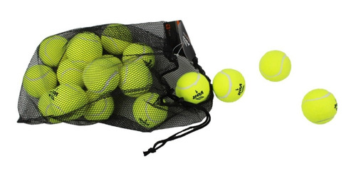 Paquete De 18 Pelotas De Tenis Marca Voit Despresurizadas Verde