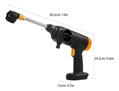 Lavadora De Coches Inalámbrica, 60 Bar, 150 W, Máquina De Al
