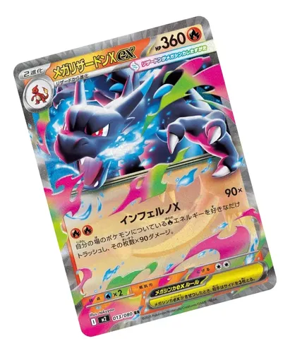 Carta Pokemon Mega Charizard X Ex Japonês Original Perfeito