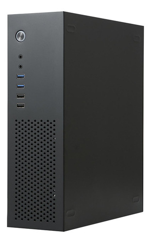 Estojo Para Computador Desktop Pequeno 1u 7.3l Aço Preto