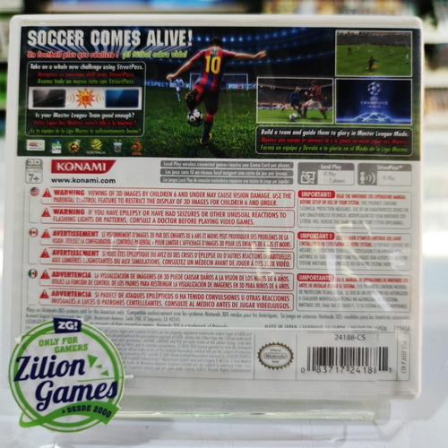 Pes 2011 3d Nintendo 3ds - Completo