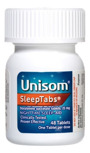 Unisom Sueño Rápido Doxilamina 48 Tabletas 25mg Sfs S12