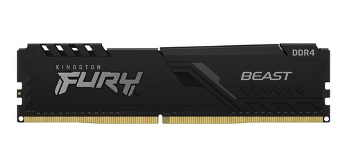 Imagen 1 de 3 de Memoria Kingston Ddr4 8g 3600 Mhz Fury Black (ds)