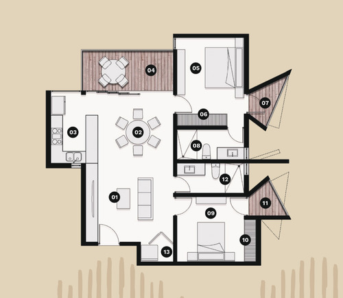 Departamento En Venta En Bajareque (mod. A) En Telchac Puerto